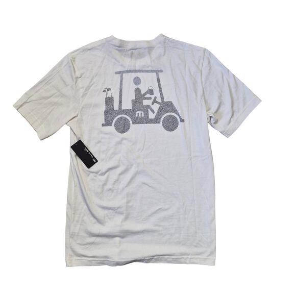 TravisMathew At The Dive In Golf Shirt Men’s Small Graphic Cotton Casual Tee - Picture 7 of 8